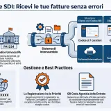 Guida al Codice SDI: ricevi fatture senza errori. Illustra i codici di recapito, il Sistema di Interscambio e le best practices per la gestione delle fatture elettroniche.
