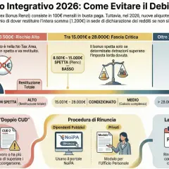Il Trattamento Integrativo 2026: soglie di reddito e rischio di restituzione. Evitare il debito nel 730 con una gestione attenta.