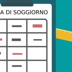 Calcolo della tassa di soggiorno: una tabella con dati e una calcolatrice indicano come i residenti pagano la tassa di soggiorno.