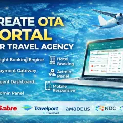 Crea il tuo portale OTA con il software Amadeus per agenzie di viaggio, con flight booking, hotel booking e pannelli di gestione.