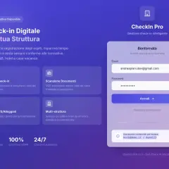 Check-in digitale per strutture ricettive: automatizza la registrazione ospiti, gestisce i dati e garantisce la conformità PS/Alloggiati.