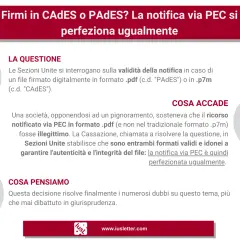 La notifica via PEC è valida sia in formato .pdf (PAdES) che .p7m (CADES), perfezionata ugualmente.