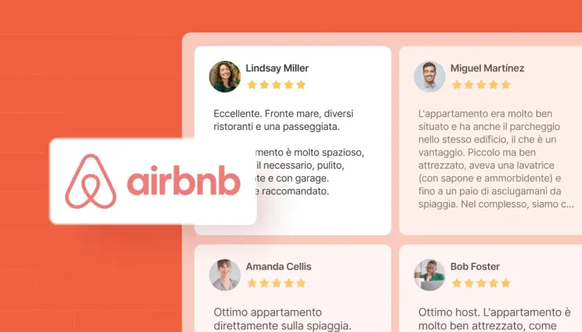 Recensioni Airbnb: alcuni ospiti lodano la posizione e i servizi, altri segnalano piccoli inconvenienti, ma nel complesso le esperienze sono positive.