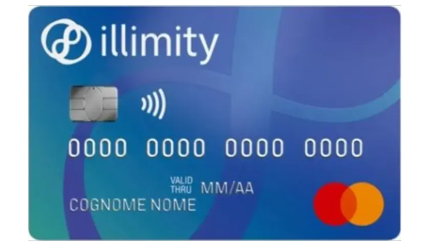Carta di credito illimity con chip e contactless. Ideale come carta di credito a garanzia per acquisti sicuri.