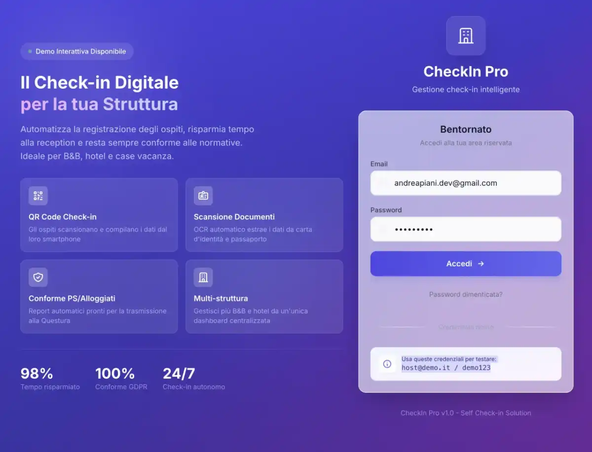 Schedine alloggiati - obblighi, tempi e check-in remoto
